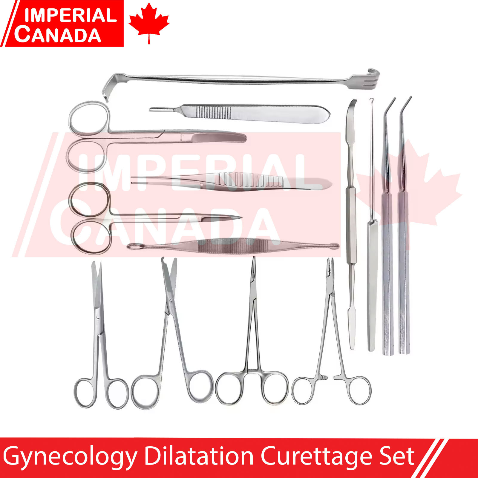Gynecology Dilatation Curettage Set 15 Pieces DS-2325