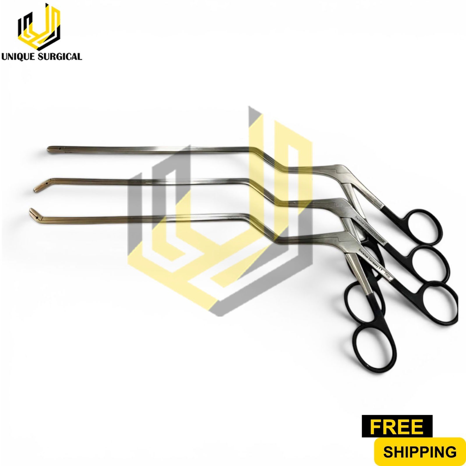 Caspar Intervertebral Bayonet Disc Rongeur set of 3 Pcs Orthopedic Spine