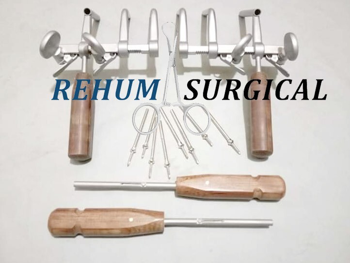 New Caspar Cervical Distractor Set Right & Left With Screw Driver Spine Instrume