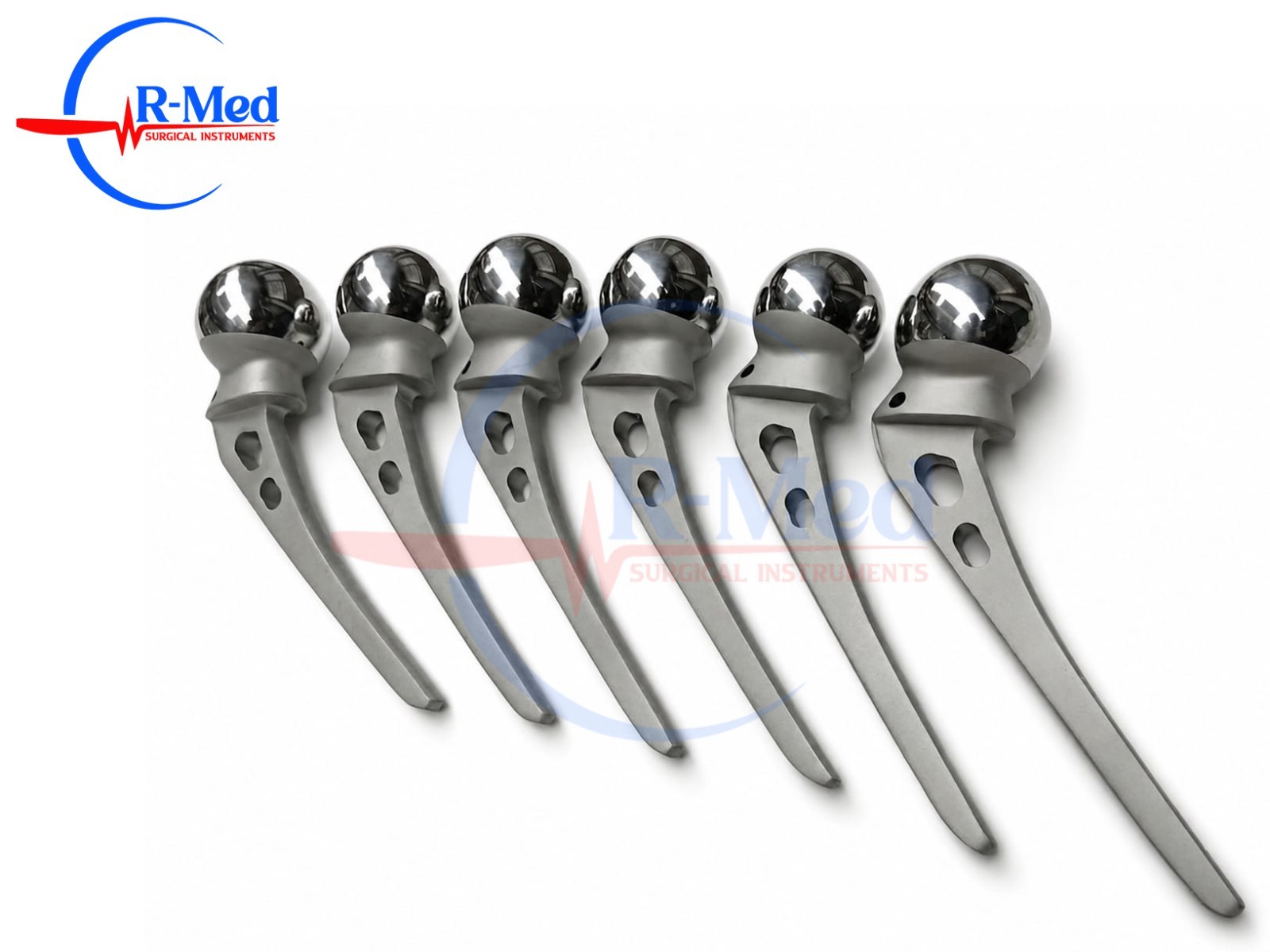 AMP Hip Prosthesis Orthopedic Instruments Set 44,45,46,47,48,49mm 6 Pieces Lot