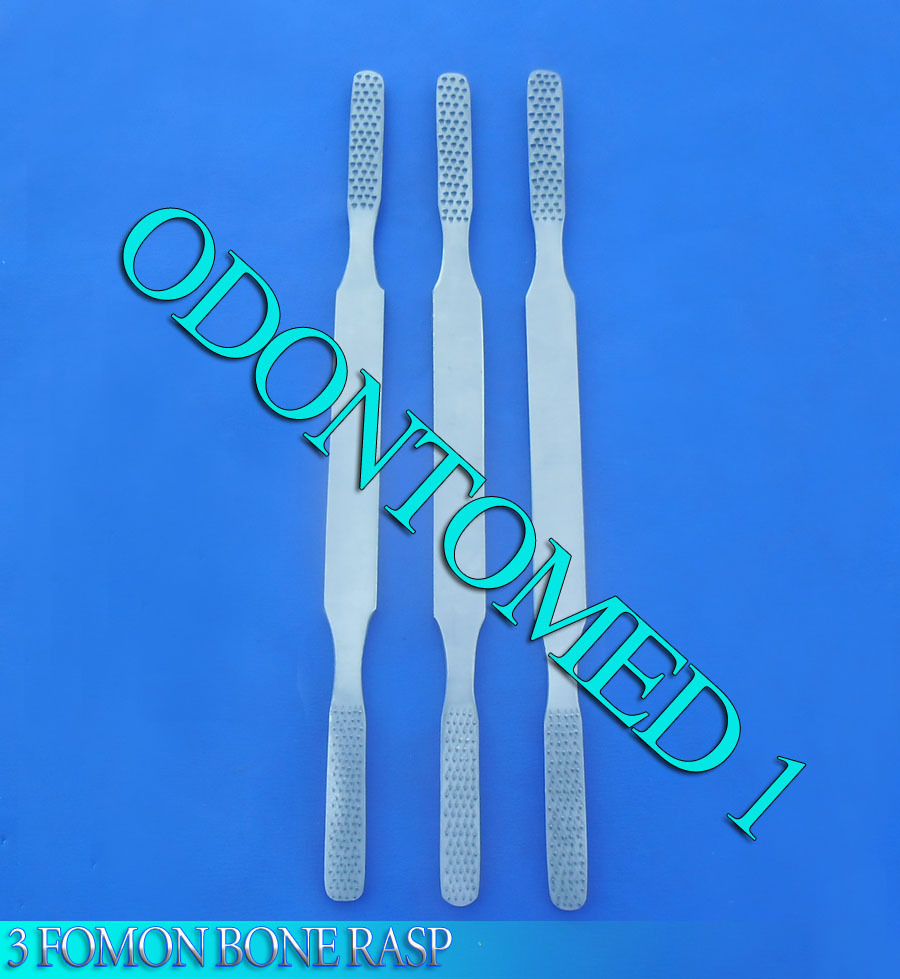 3 Fomon Bone Rasp Orthopedic Veterinary Instruments