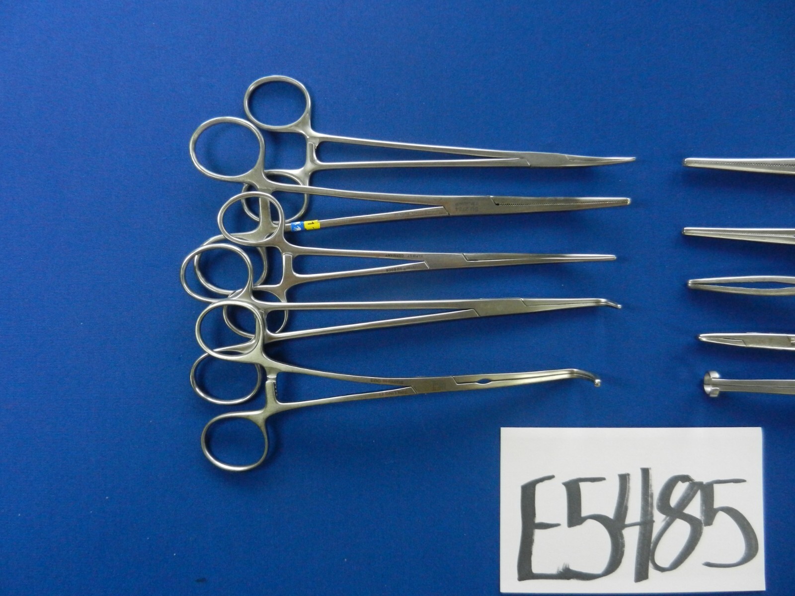 E5485 V. Mueller Aesculap Pilling Lot of 10 Straight & Curved Forceps 17-20.5cm