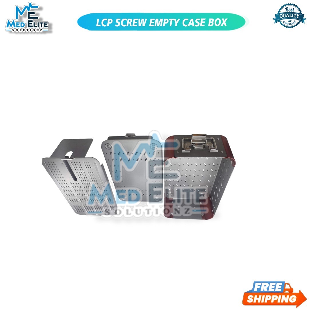 Orthopedic Empty case Box for 3.5 mm LCP screw tray box aluminium