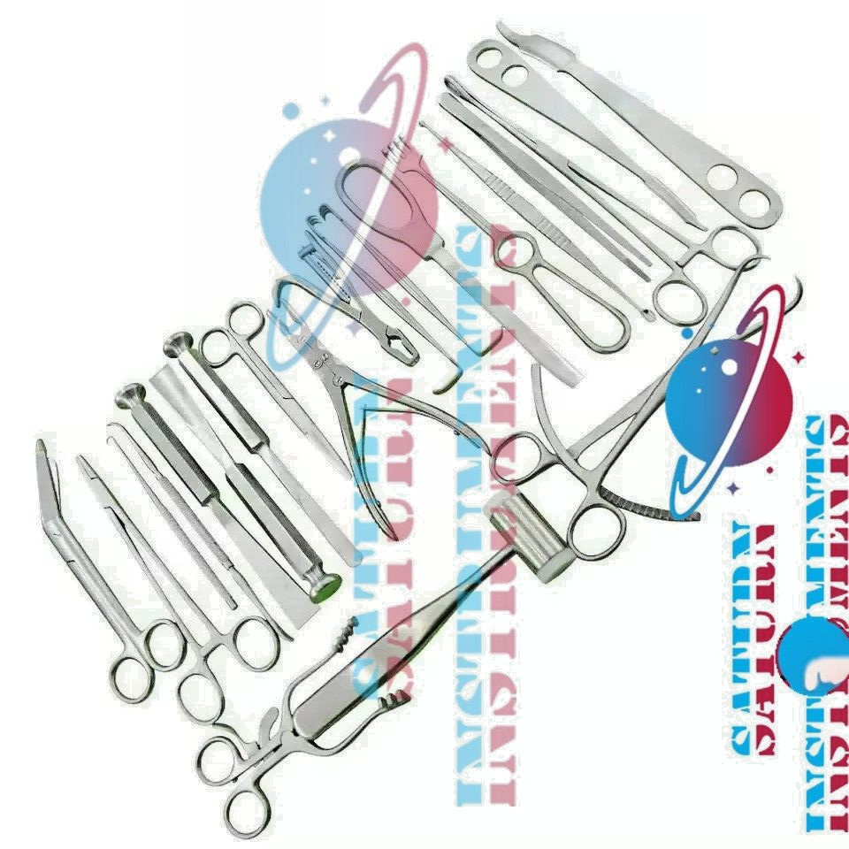 Basic Major Orthopedic Surgical Stainless Steel Instruments Set of 22 pcs