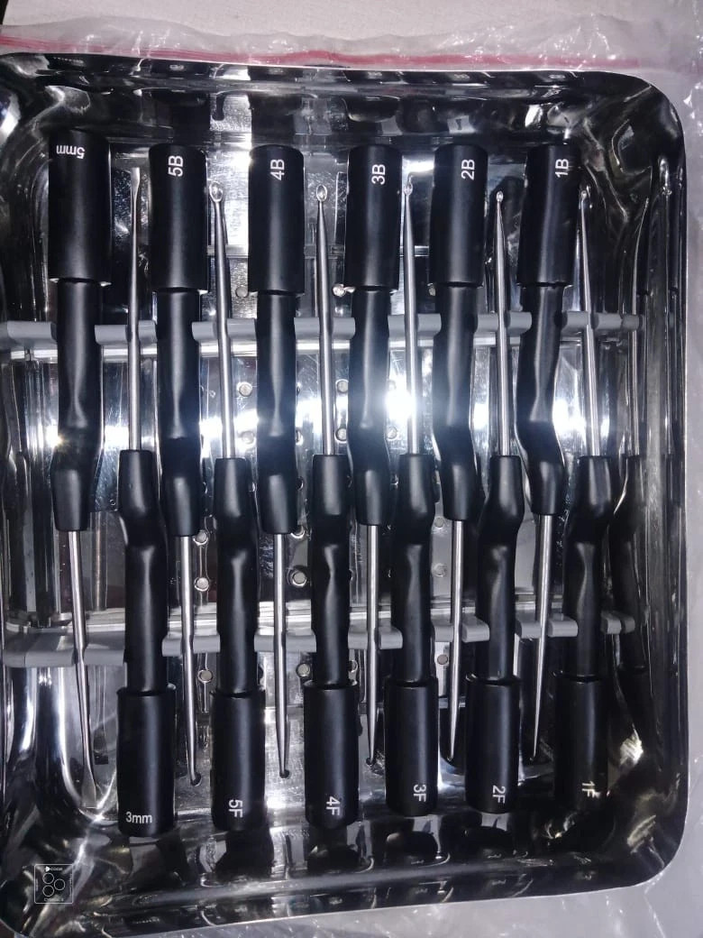 12 Pc Codman Micro Set Curettes MIS Spine Cervical Neuro Orthopedic