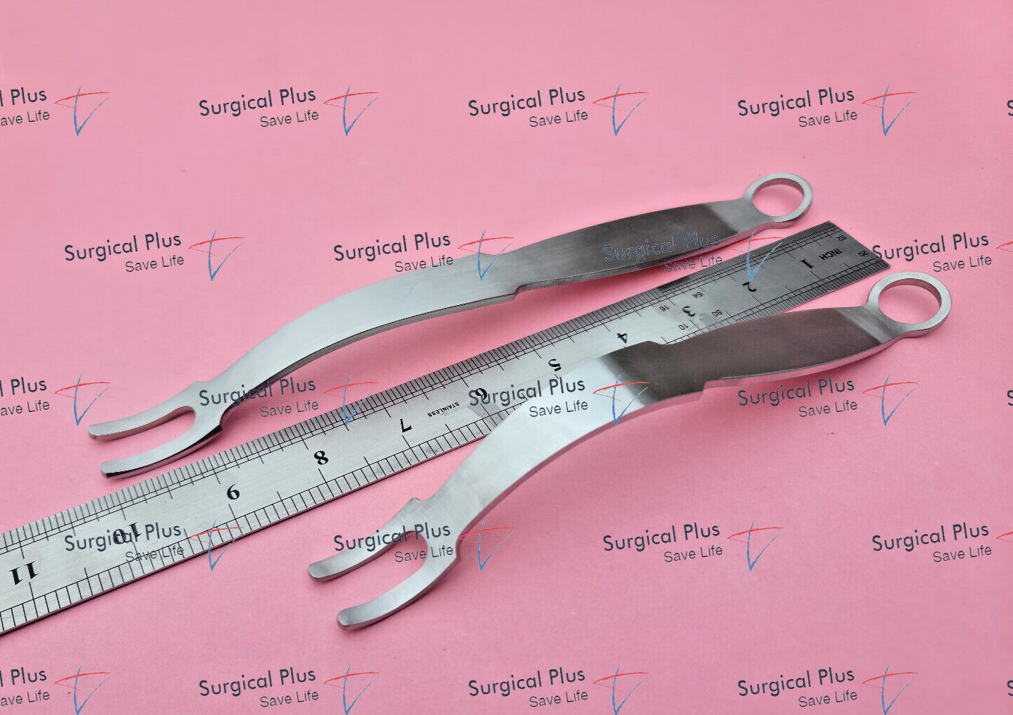 Set of 2 PCL Ligament Collateral/Standard Retractor 5mm Wide Prongs Orthopedic