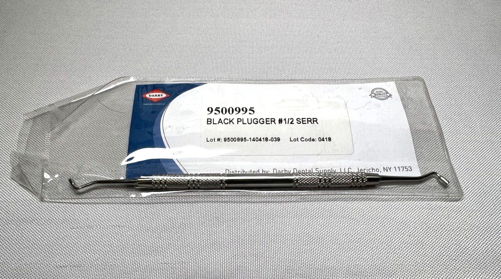 Darby Medical 9500995 Flexible Surgical Serrated Black Plugger #1/2