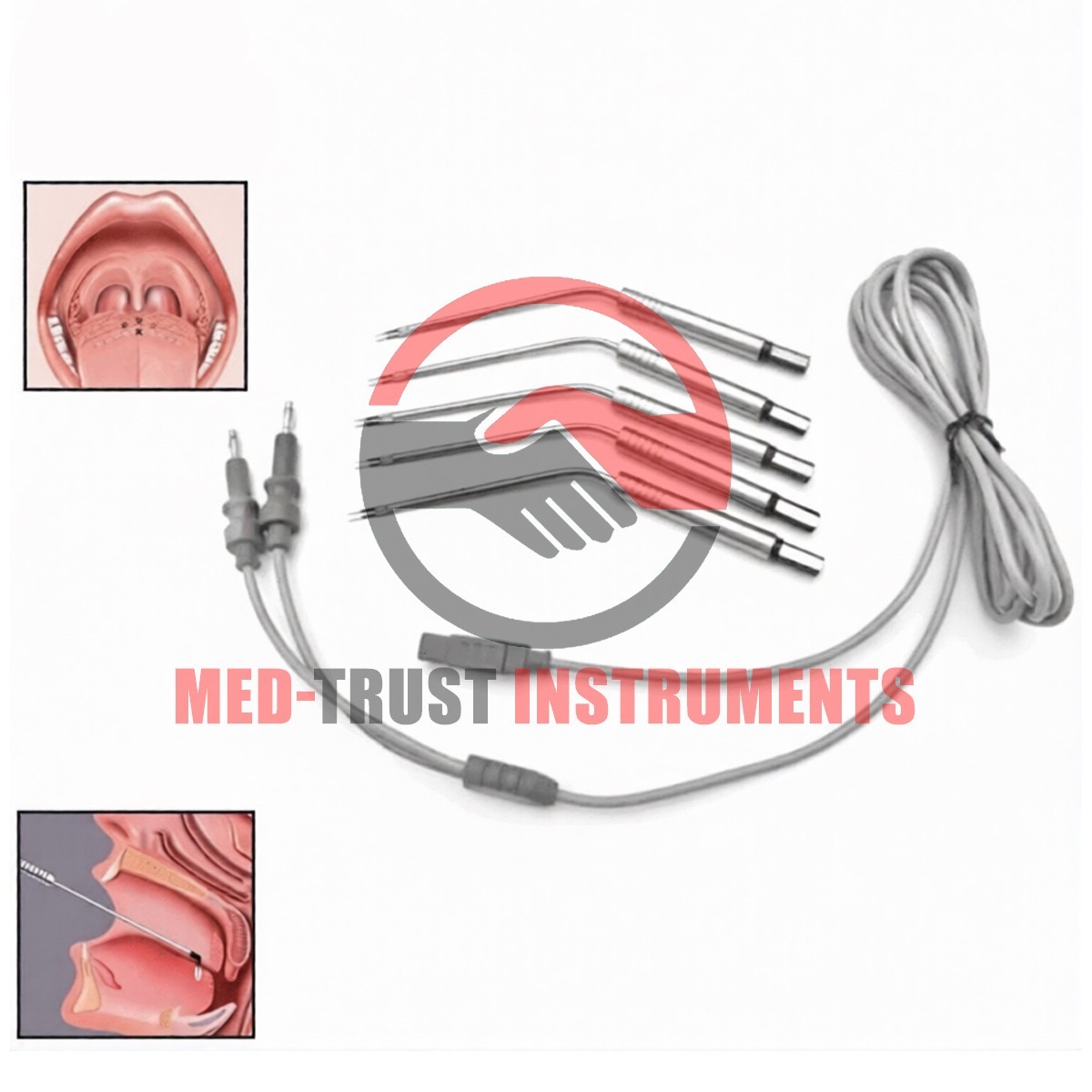 ENT Bipolar Electrodes Set Electro Surgical instruments