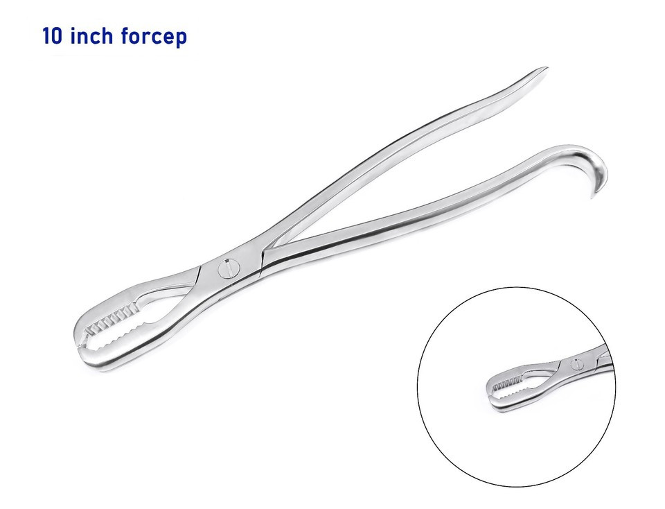 Lane Bone Holding Forceps Set 3 Pcs 6″ 10″ 12″ Veterinary Orthopedic Instruments