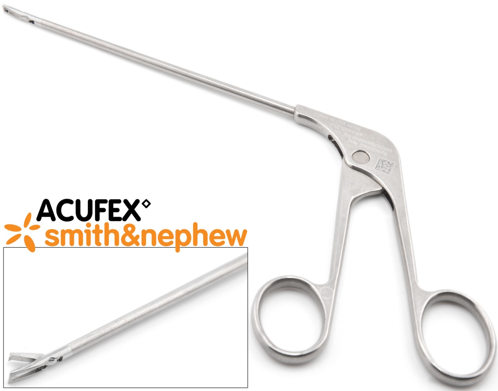 Acufex 012035 Smith & Nephew Basket Punch Blunt Nose 1mm Straight Bite 6.5″