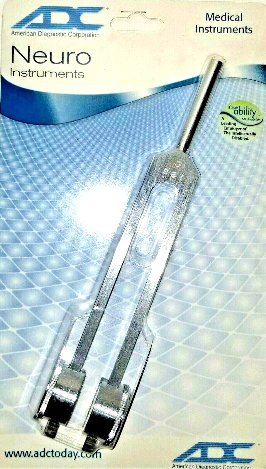 ADC Neuro Instruments Tuning Fork 128 Hz Satin Aluminium