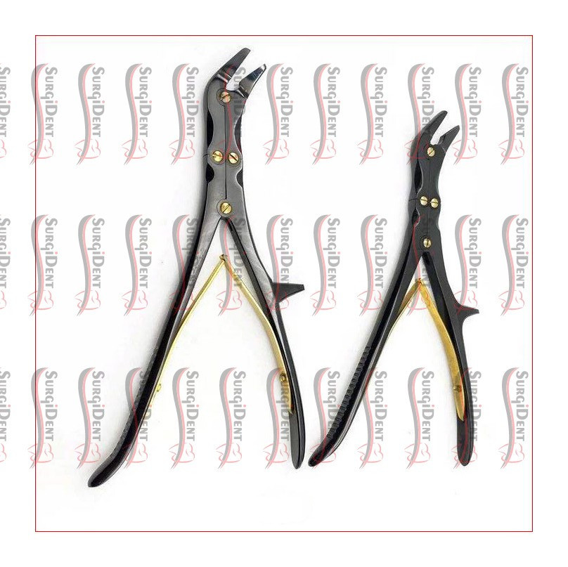 Double Action Bone Rongeurs Double joint Bone forceps Orthopedic Instruments 2Pc