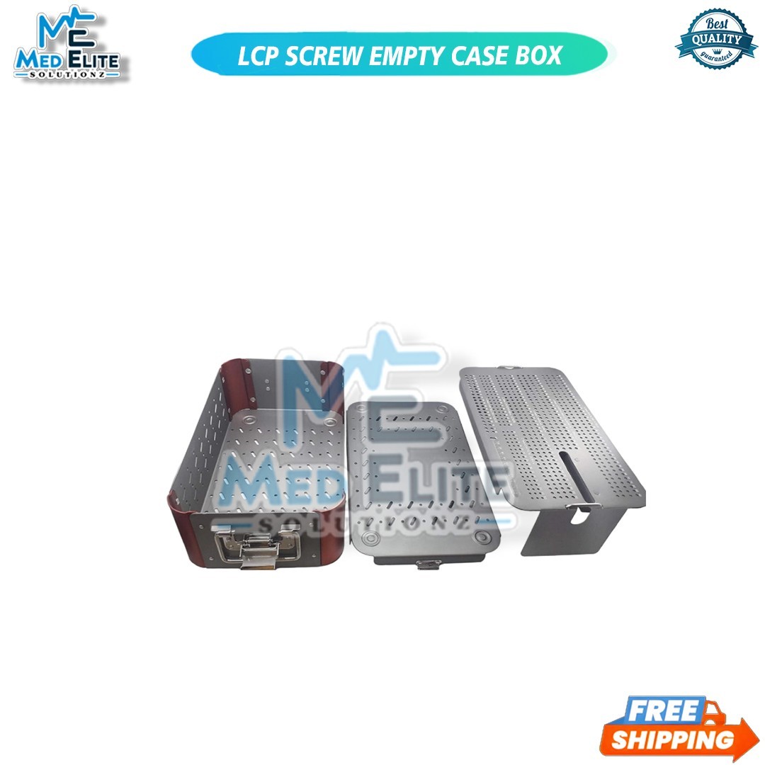 Orthopedic Empty case Box for 3.5 mm LCP screw tray box aluminium