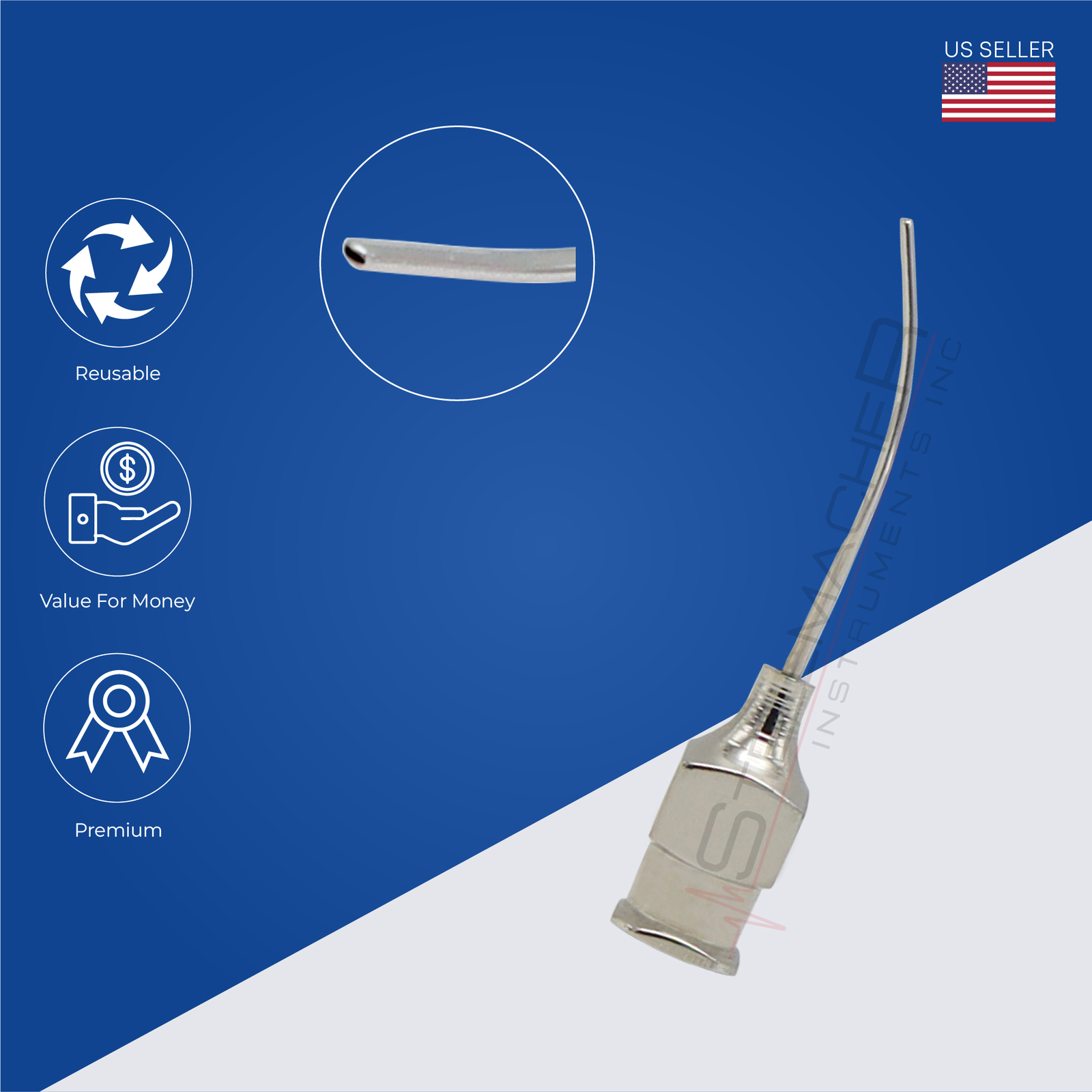 Stevens, Sub tenon Anehthesia cannula, 23 ga