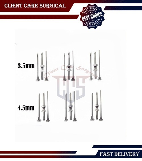 6 Sets HRT Trocar 3.5 mm and 4.5mm Hormone Replacement Pellet Insertion Kit