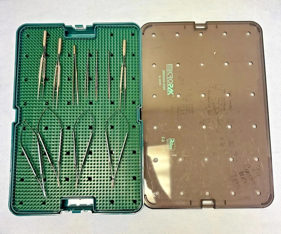 11 Piece Codman ASSI Micro Instrument Tray w/ Sterilization Case