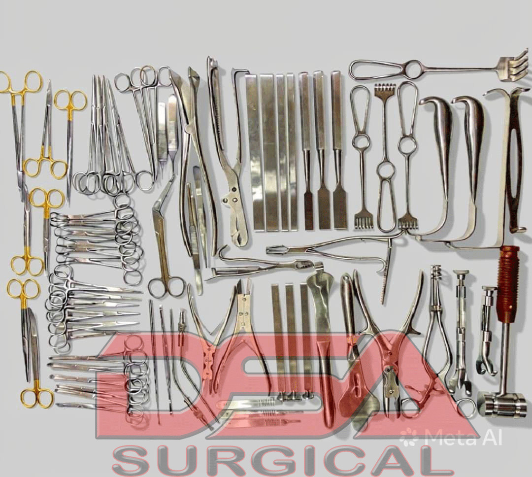 Orthopedic Basic Major Orthopedic Lot Of 74 Pcs Set Surgical Instruments