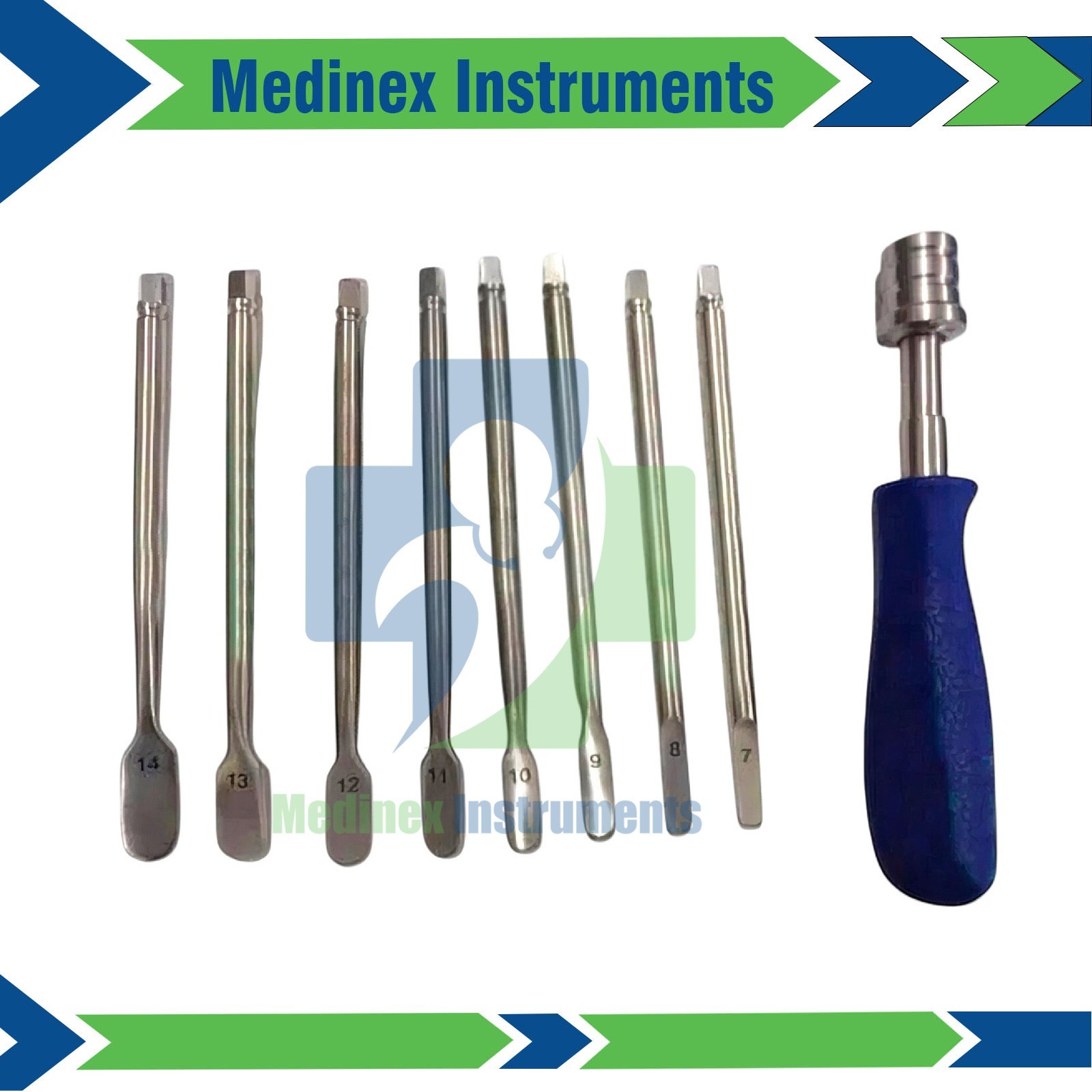 Spine Disc Distractor With Coupling Handle 7mm to 14mm Surgery Surgical Instrume