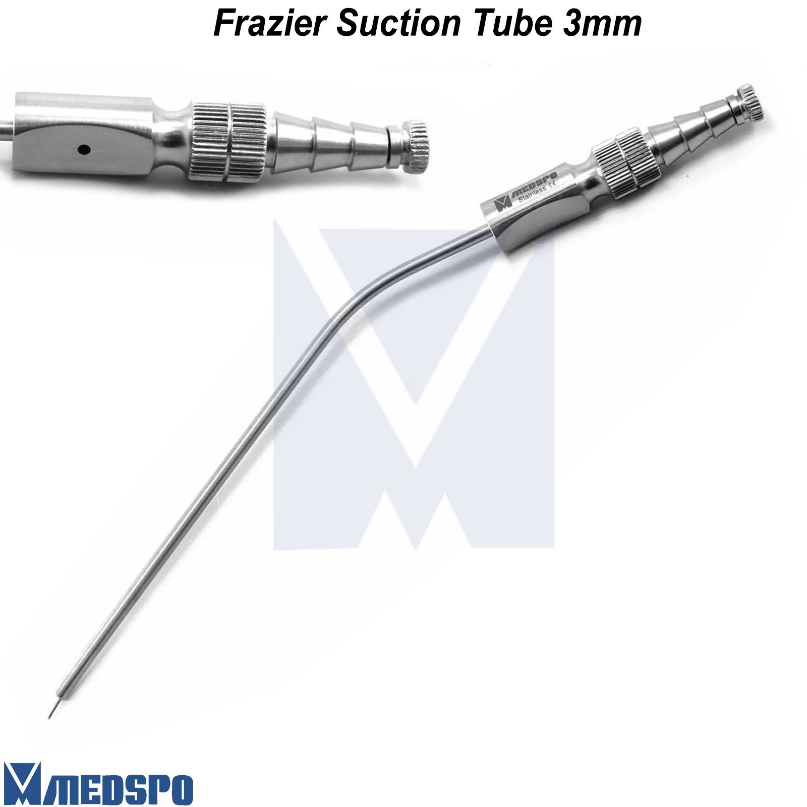 Dental Frazier Suction Tube 3mm Surgical ENT Medical Diagnostic Instruments CE