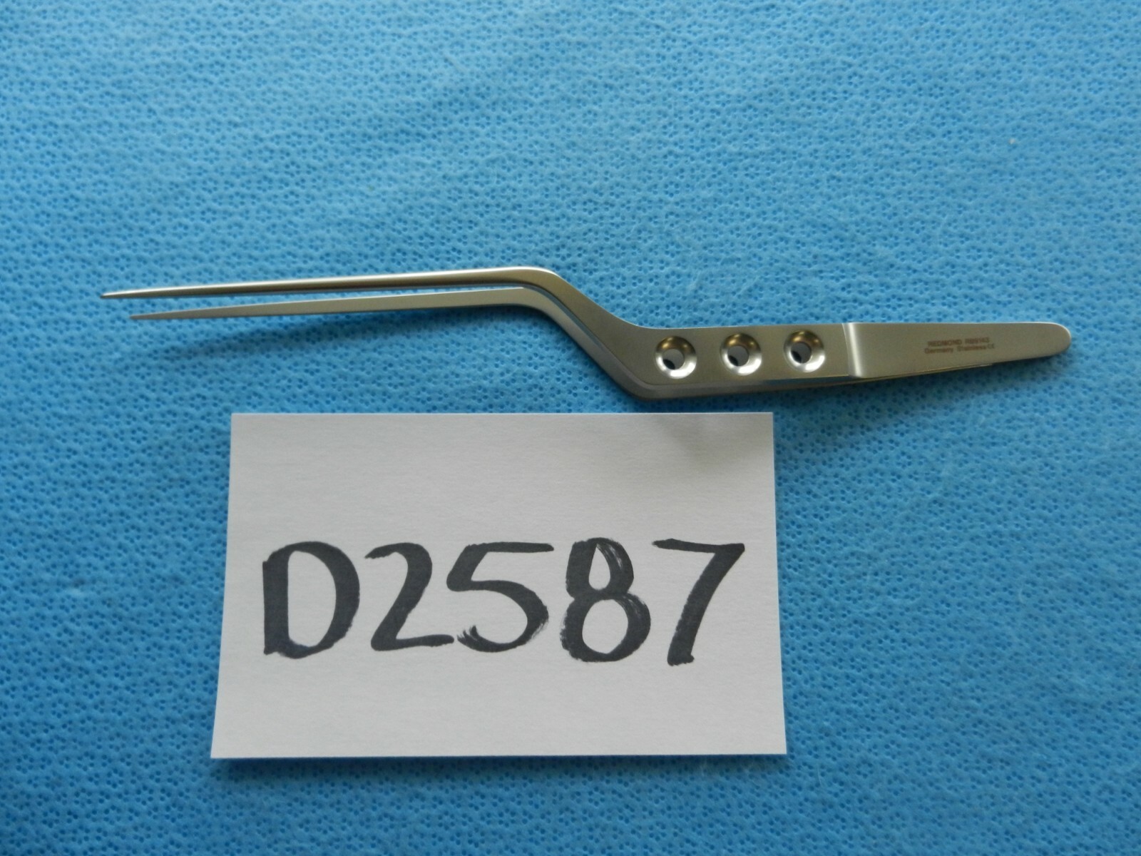 D2587 Ruggles Redmond Surgical .9mm Yasargil Bayonet Forceps RB9143