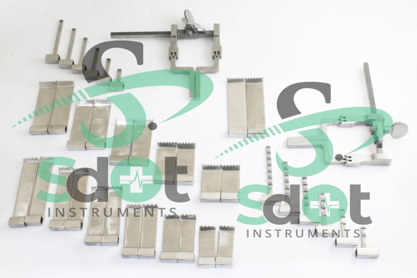 McCulloch Micro Discectomy Lumbar Retractor 38 PCs Silver Set By SdOt Instrument