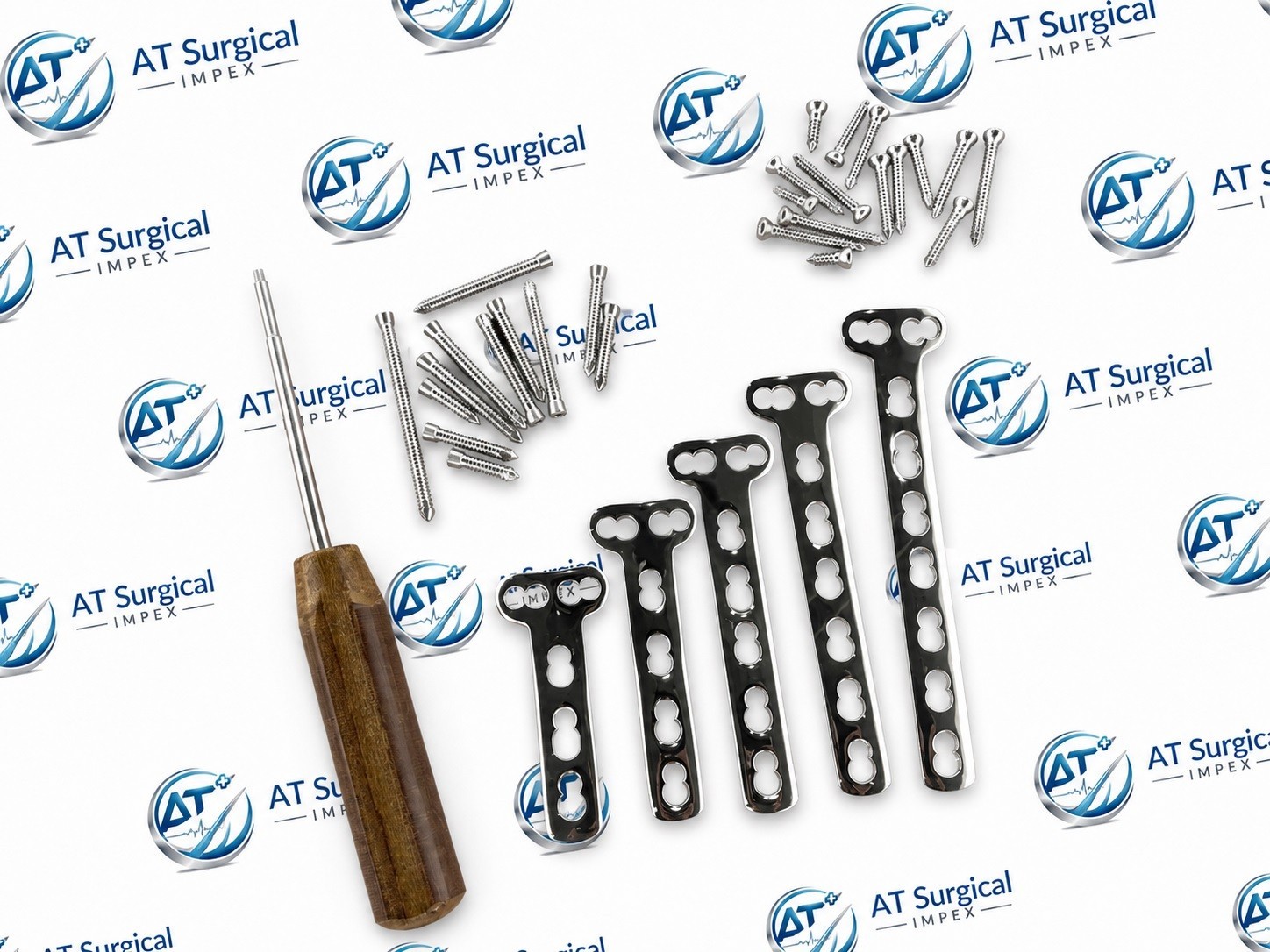 Small T System 3 & 4 Hole Components Set 60 Pcs Stainless Steel SS316L