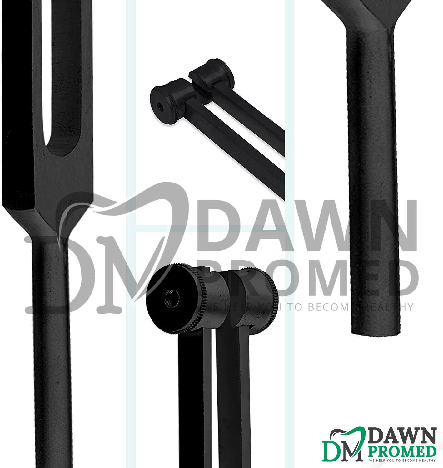 3 Black Tuning Fork Healing Therapy Medical Surgical Diagnostic Inst German Gr