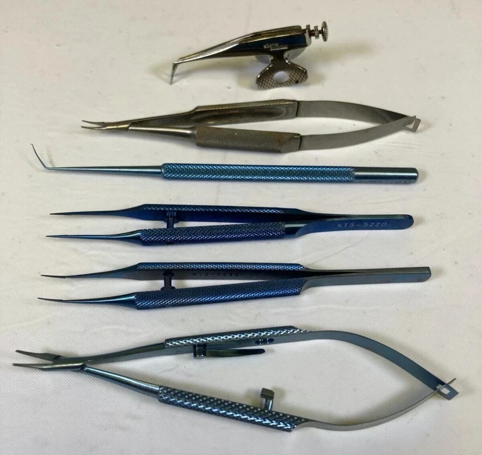 6 Piece Storz Katena Trabeculectomy Instrument Set Extras w/ Sterilization Case