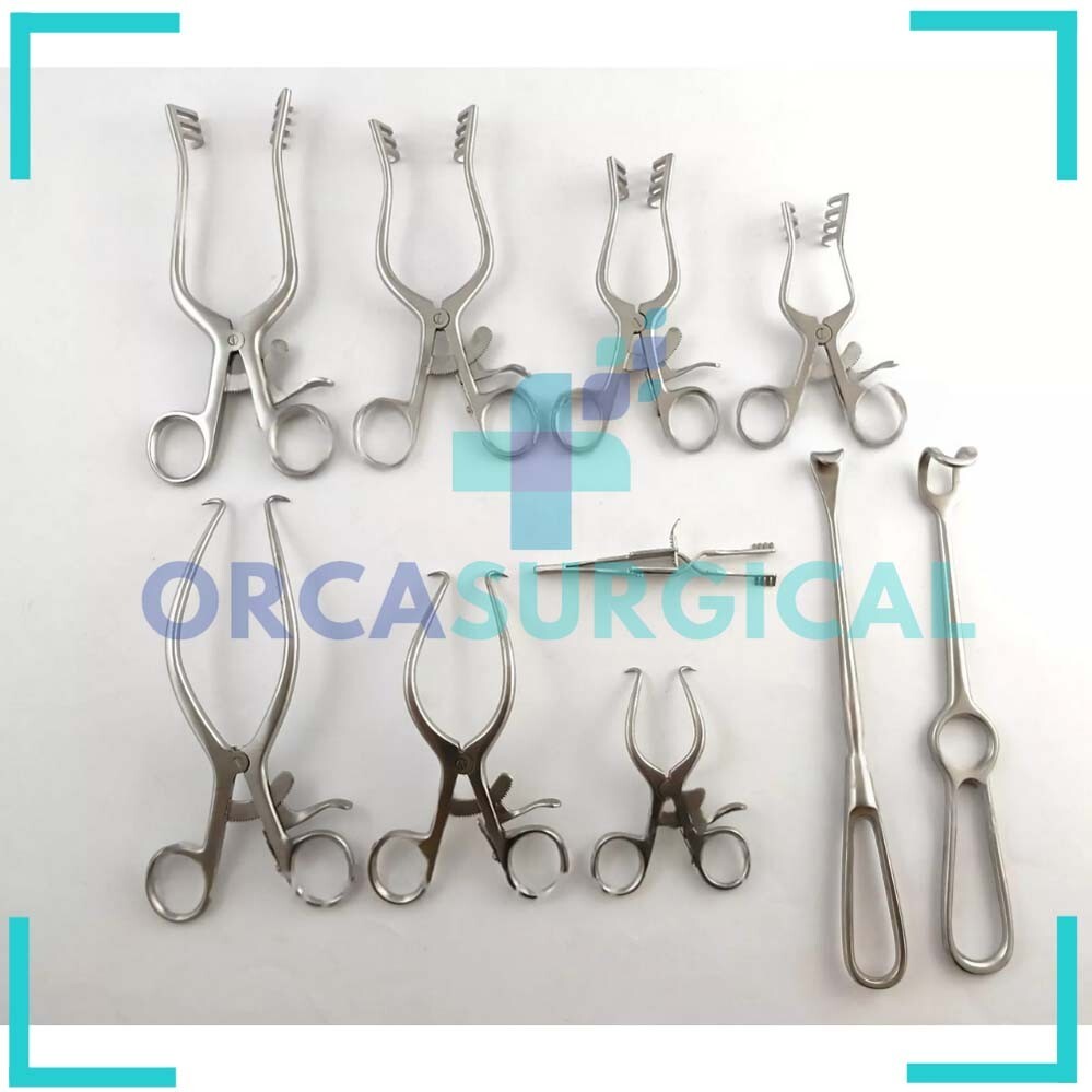 Weitlaner Gelpi Green Cushing Retractor 10 PCs Surgical Orthopedic instruments