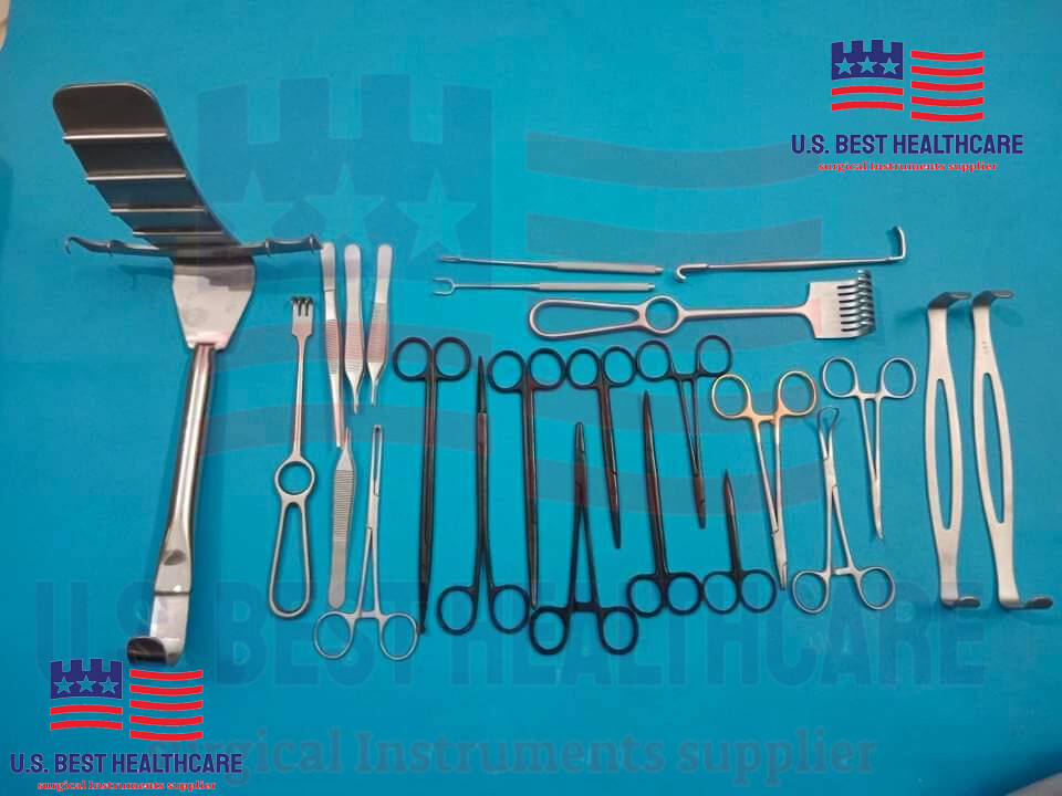Abdominoplasty Surgical Instruments Set 23 PCS Premium Quality German Stainless