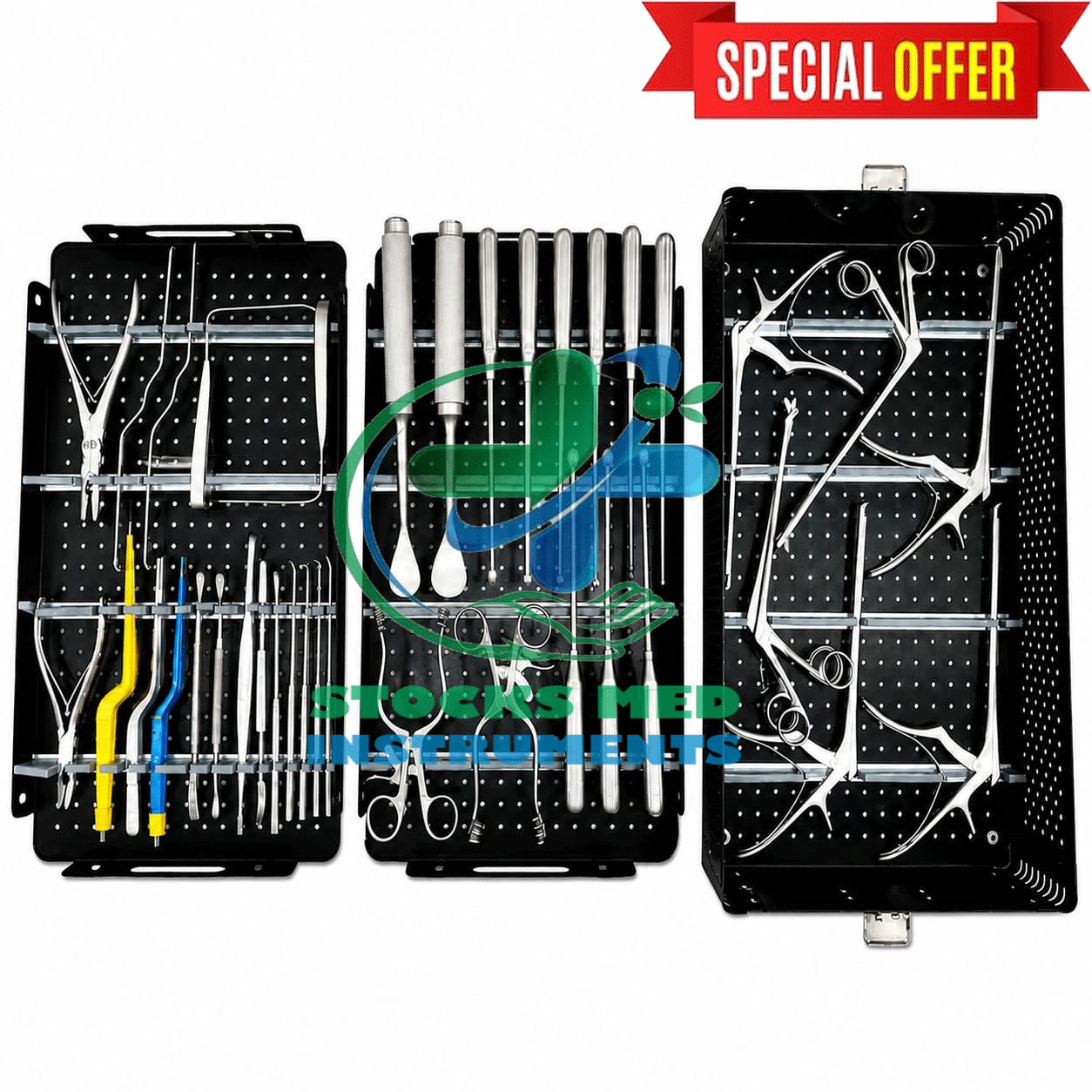 Lumbar Spine Surgery Set with Sterilize Box Orthopedic Instruments