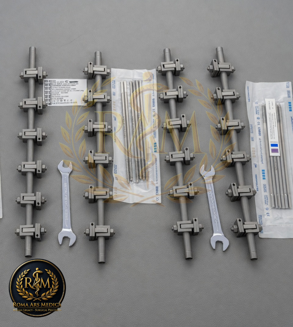 AO External Fixator 2 Sets 4.5 Tibia and 5.0 Femur Orthopedic
