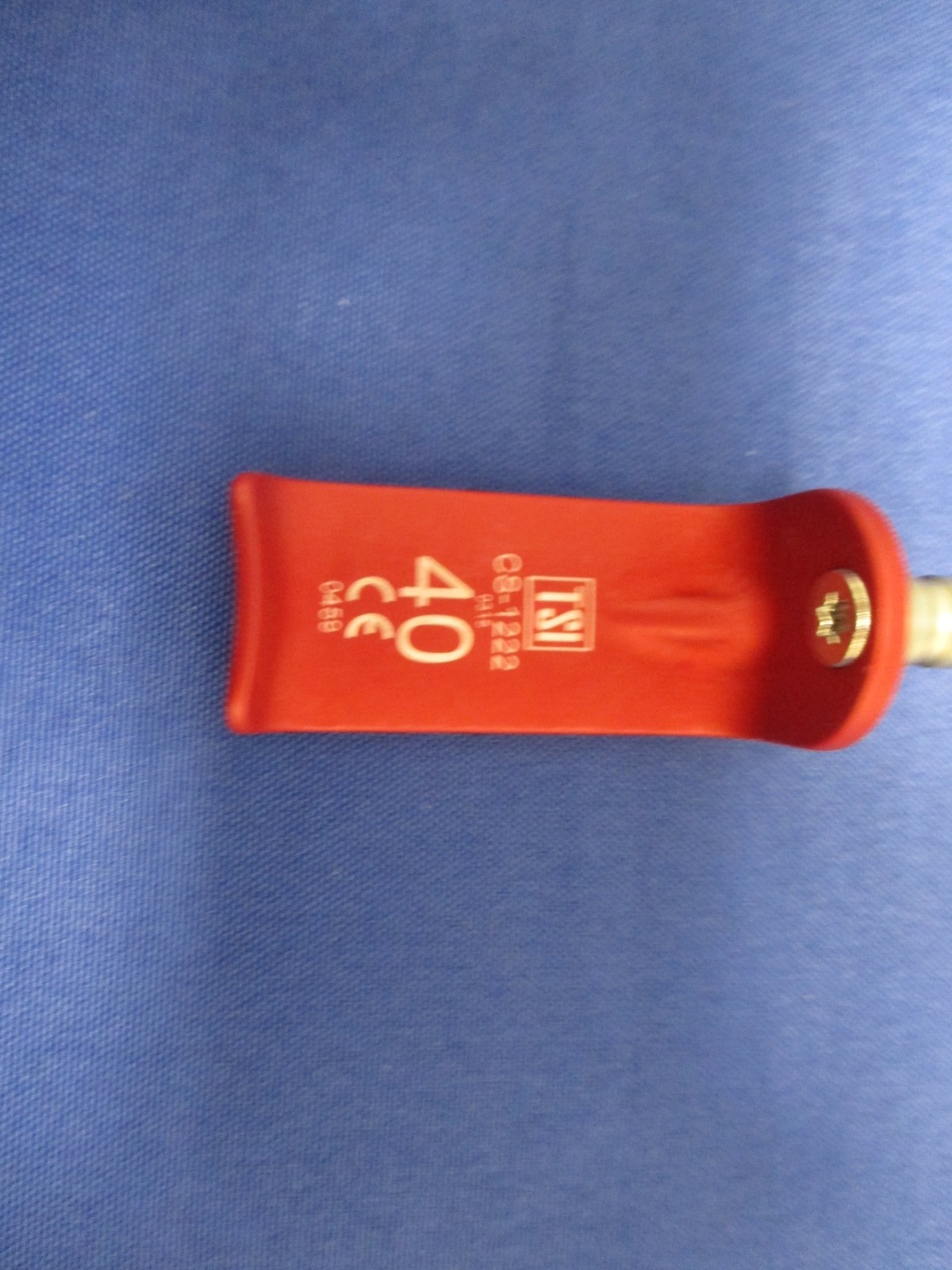Tedan PHANTOM CS CERVICAL BLADE BLUNT 23 x 40MM, W/LIGHT GUIDE, RED cs-1222