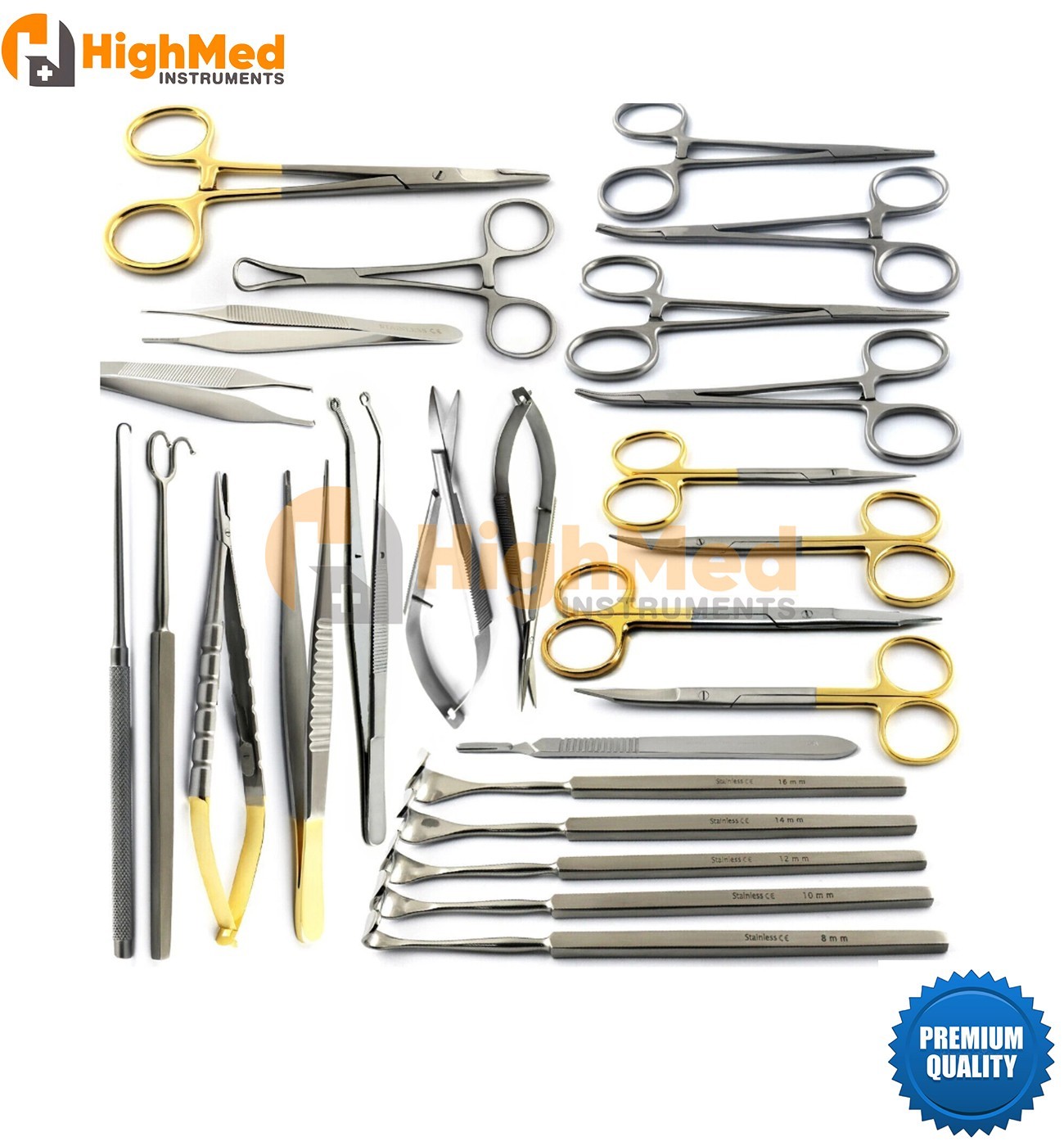 Blepharoplasty Instruments Kit Eyelid Retractors Micro Eye Surgery Ophthalmic CE