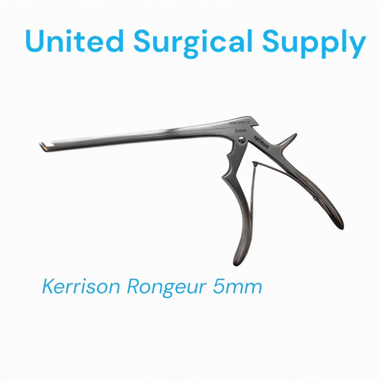 Kerrison Rongeur 5mm Surgical Instrument Stainless Steel German Optimum