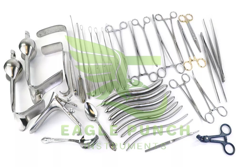 Dilation and Curettage (D&C) Set Gynecology Complete Surgical Instruments