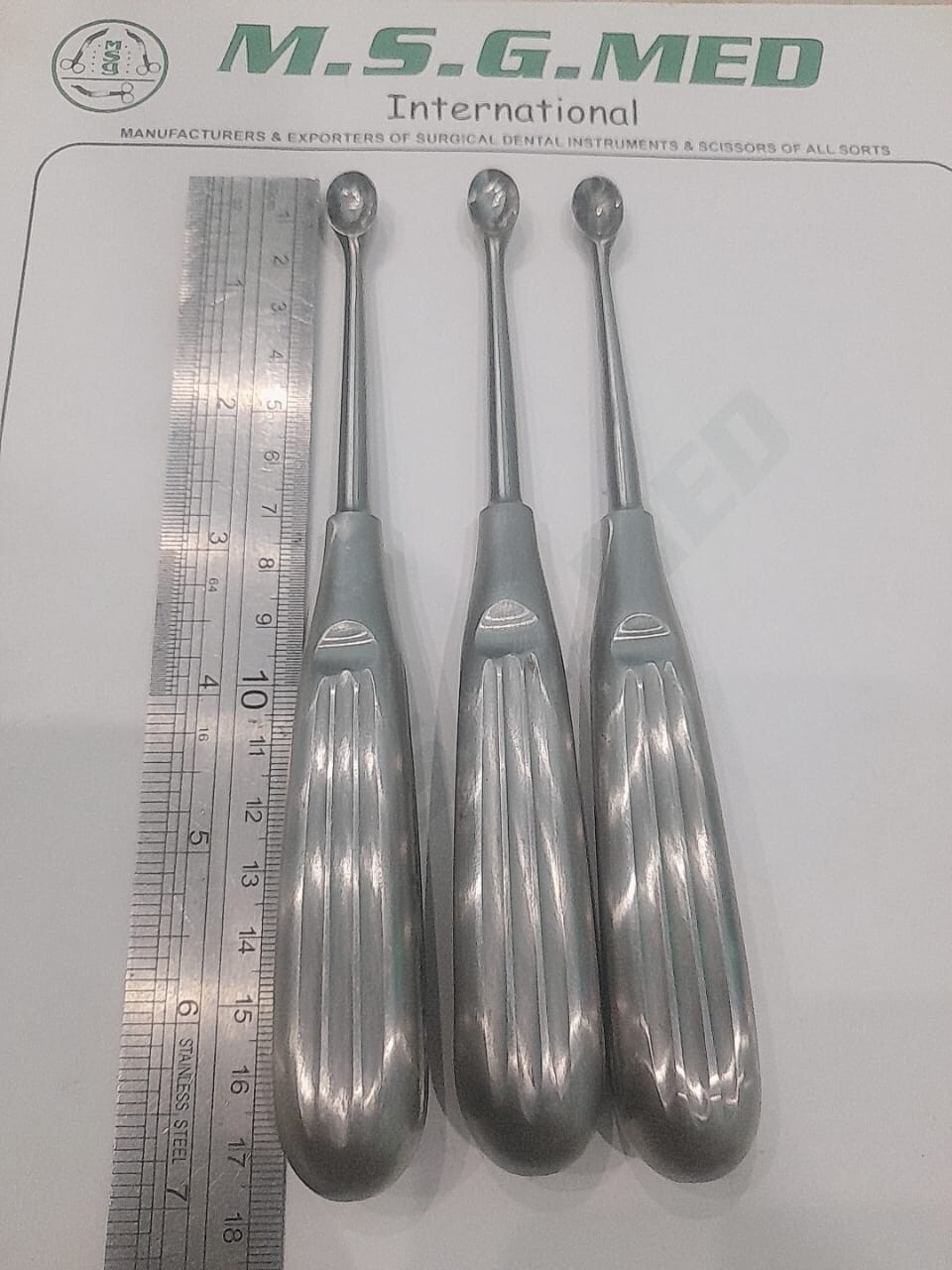 Professional Volkman Bone Curette Sharp Spoon Fig #3 Best Offer 3PCS Set