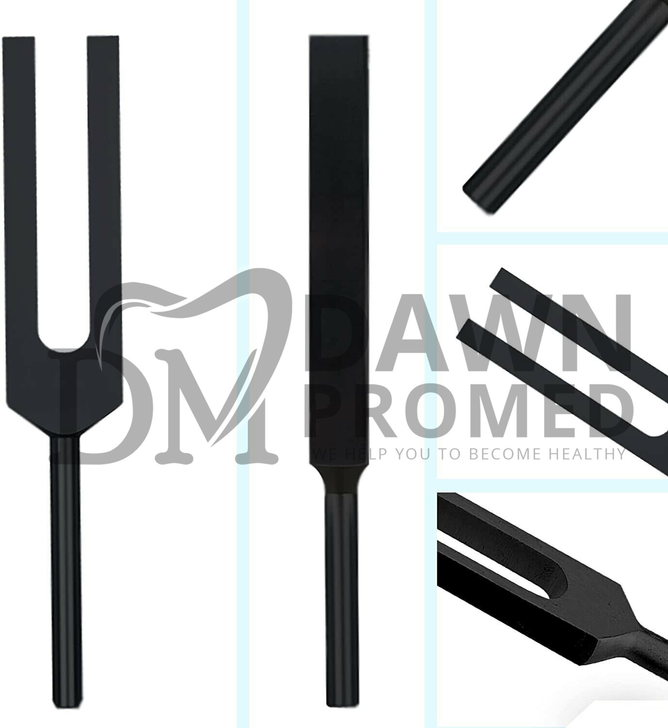 3 Black Tuning Fork Healing Therapy Medical Surgical Diagnostic Inst German Gr