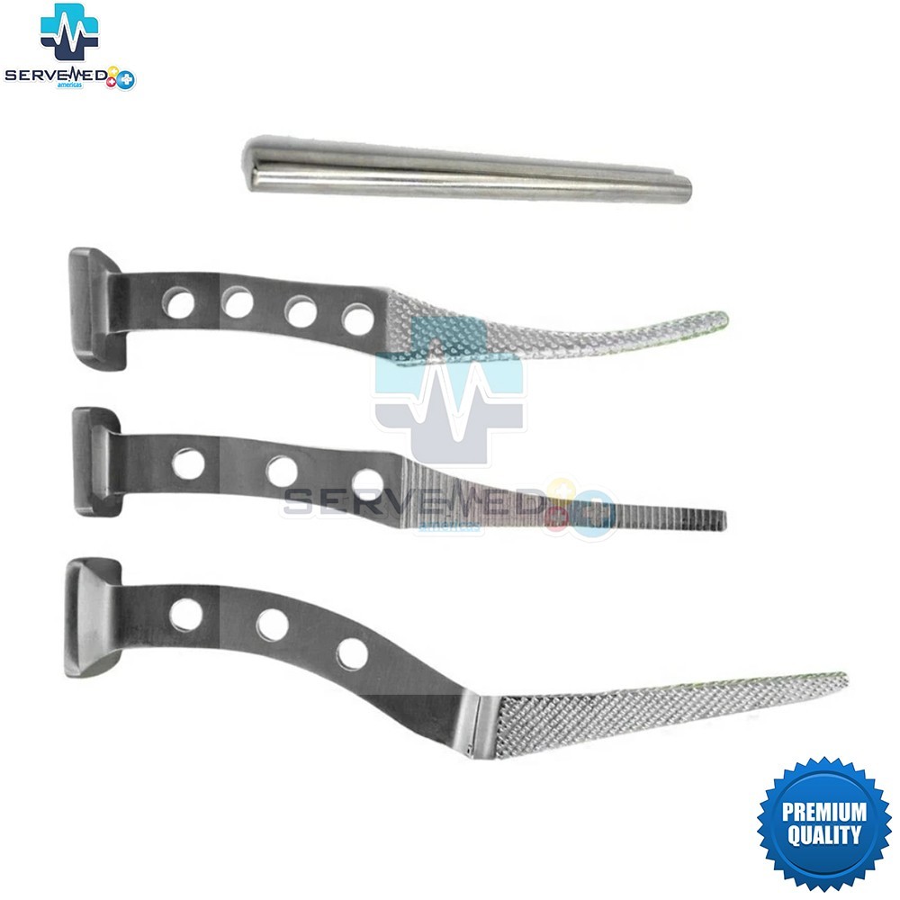 Thompson Hip Rasp Set – 3-Piece Orthopedic Prosthesis Surgery Instruments CE
