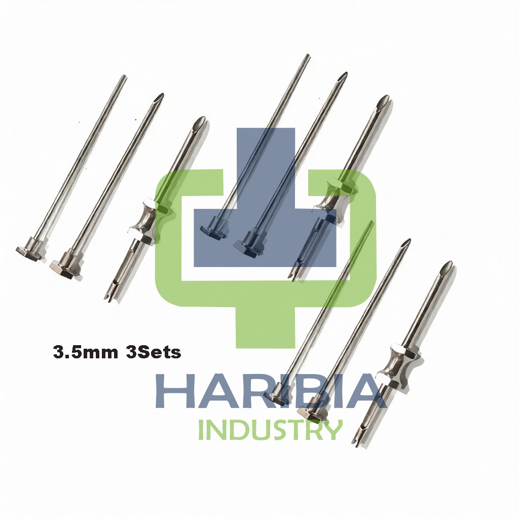 HRT Trocar 3.5 mm 3 Sets Hormone Replacement Pellet Insertion Kit