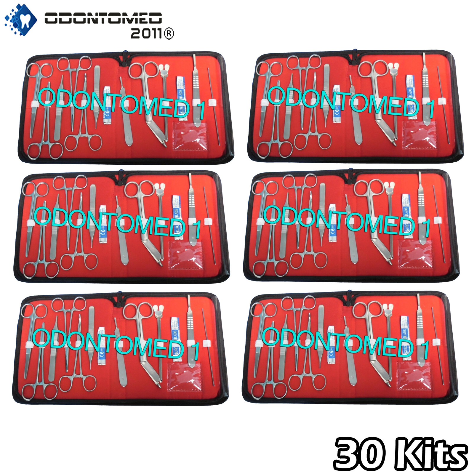 ( 30 Kits of ) 18 pcs Minor Surgery Set Surgical Instruments Stainless Steel
