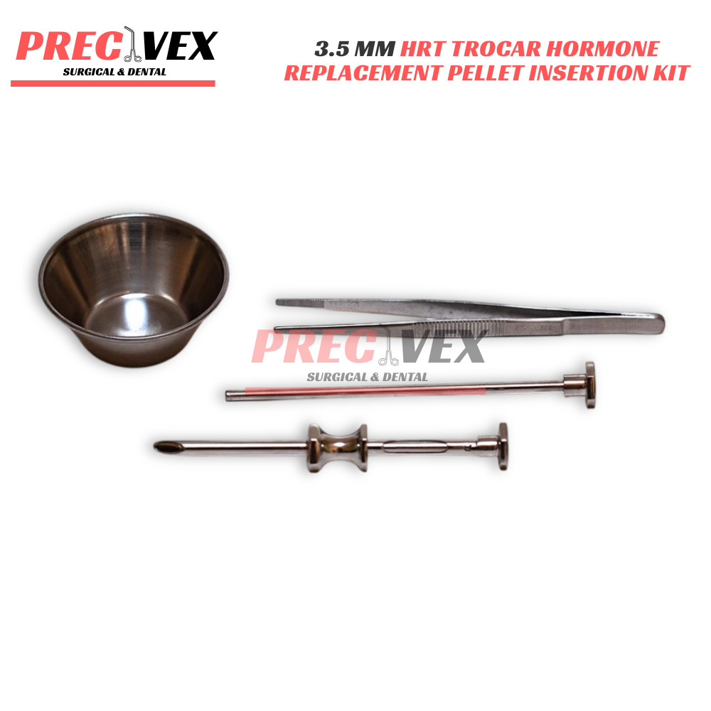 3.5mm HRT Trocar | Hormone Replacement Pellet Insertion Kit | Surgical Steel
