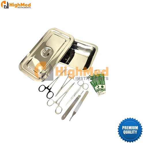 Set of 12 Pieces Basic Minor Surgery Kit Steel Box Surgical Instruments