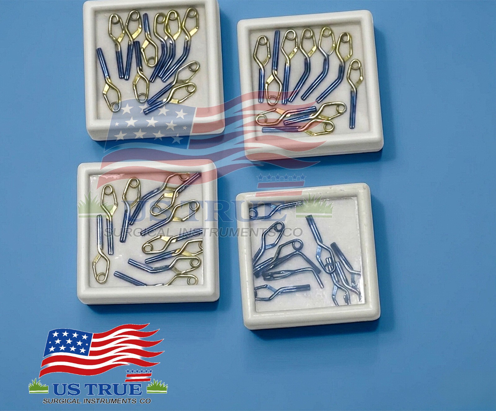 Aneurysm clips Neurosurgery 40-pcs Set In titanium Premium Quality