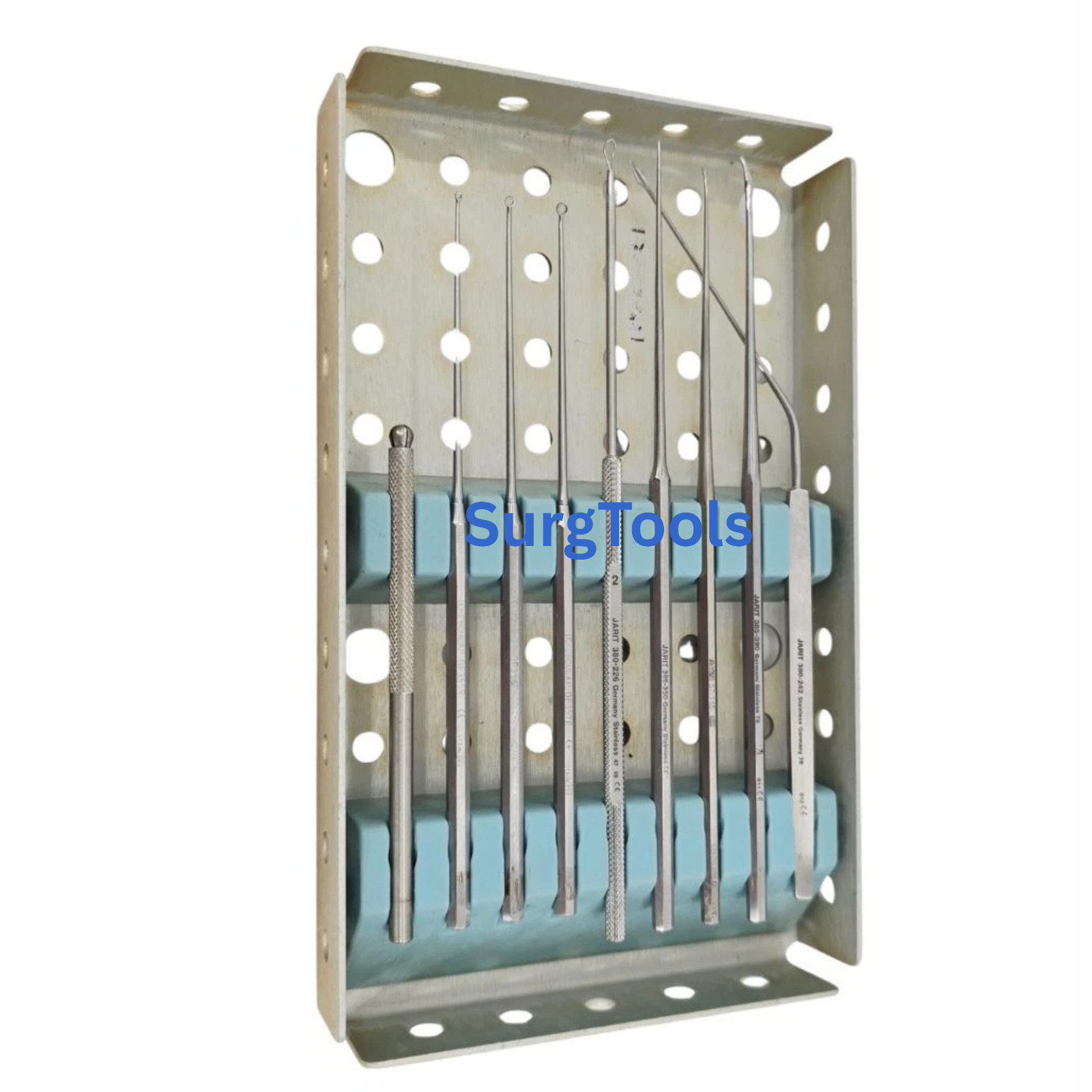 ENT Microsurgery 10-Piece Instrument Set w/ Tray Surgical