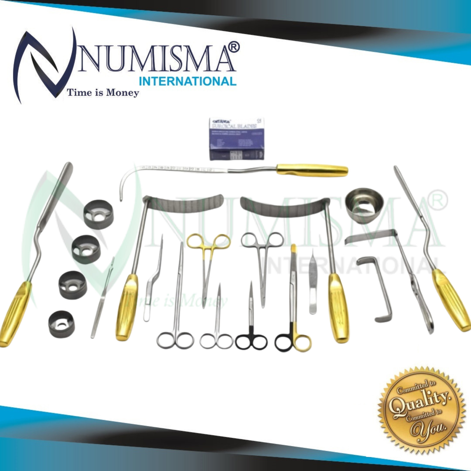 Breast Augmentation Set Of 38 Pcs | Plastic Surgery Set | Surgical Instruments