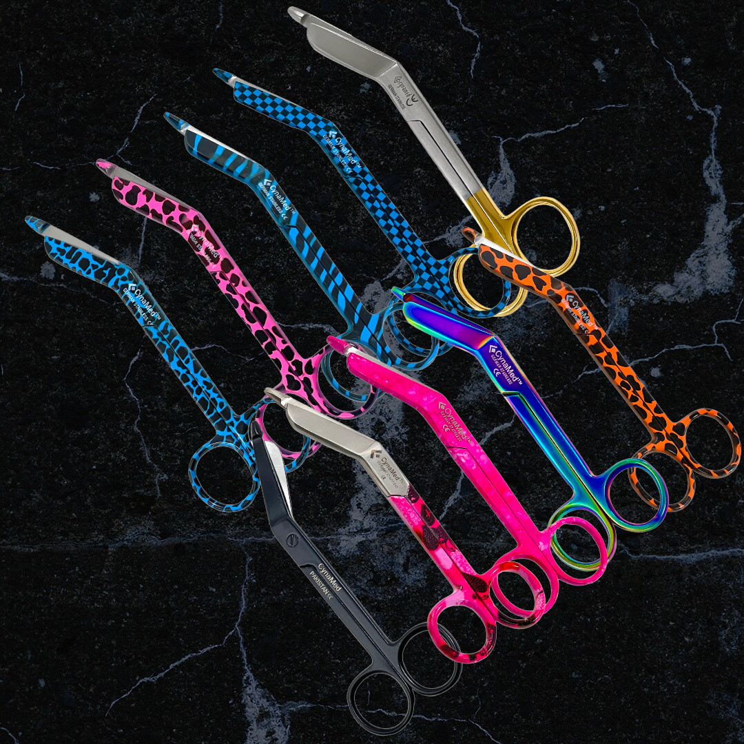 ArTLaB-Nurse Lister Bandage Scissors 5.5″ – Set of 6 Each – Multicolor,Stainless
