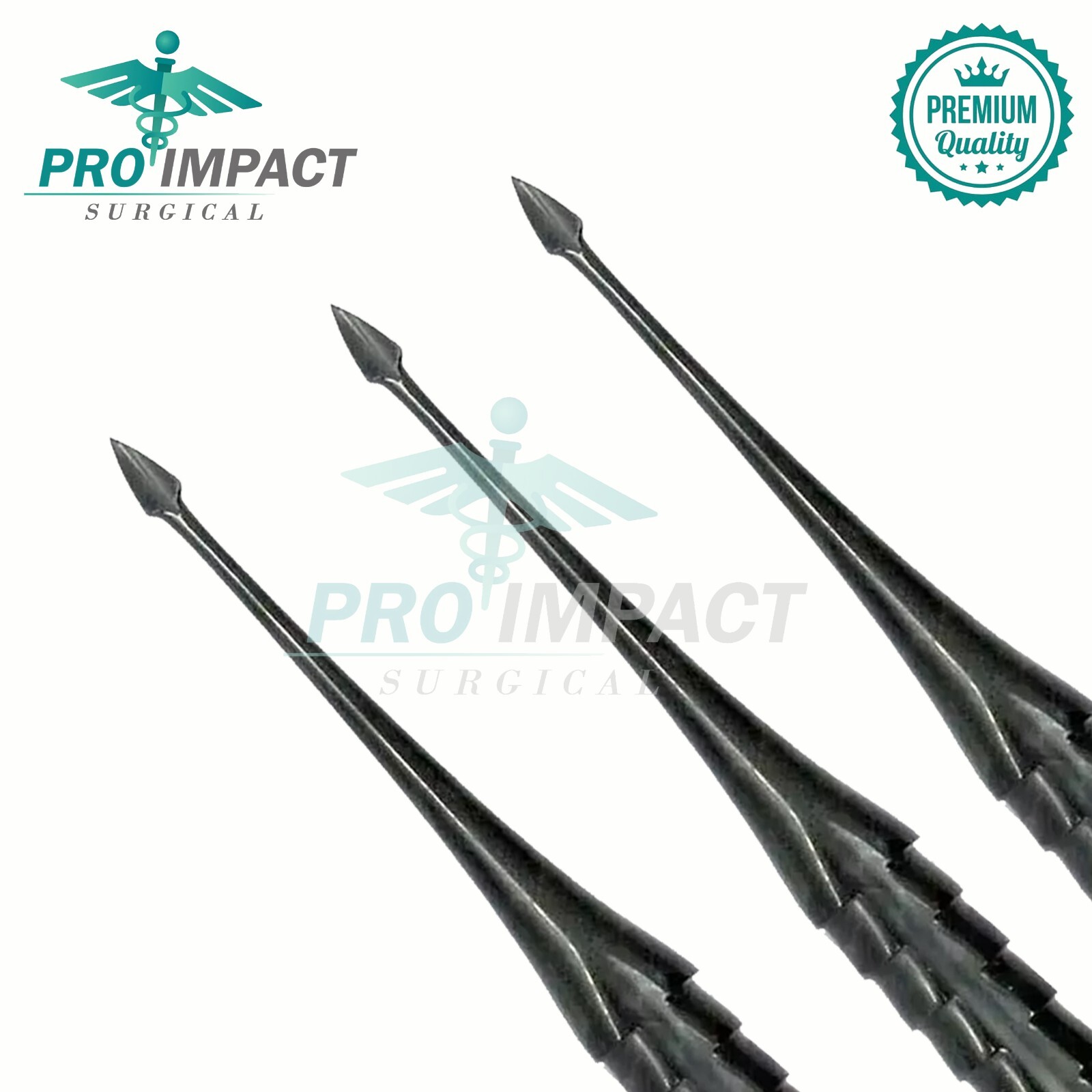 New Sharpened Straight Spade Proximator PDL Dental Elevator In Black coated