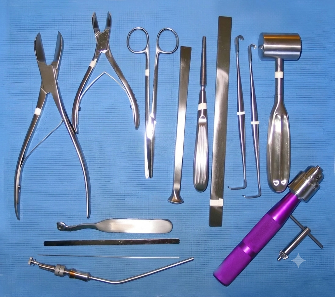 16 PCs Basic Orthopedic Surgery Set Surgical Spine Orthopedic Instruments