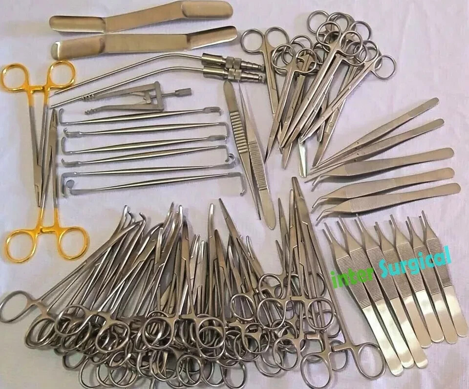 Set of 72 Pcs Plastic Surgery Surgical instruments kit
